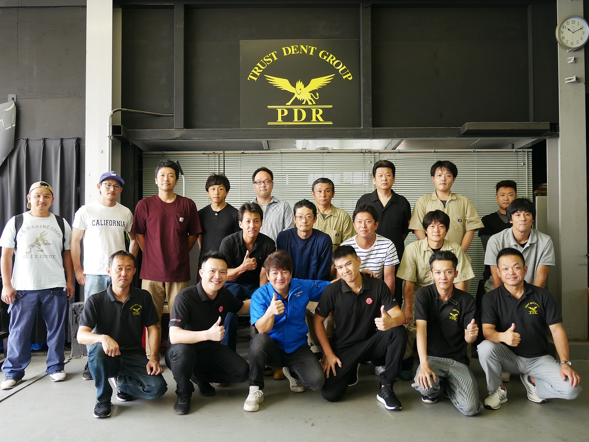 台湾のデントリペア技術者方との技術交流会
